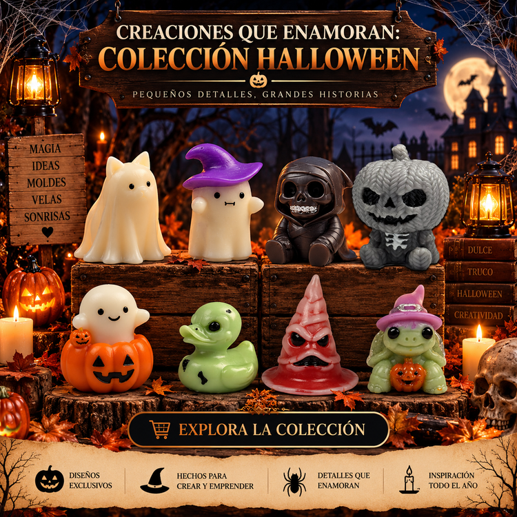 Moldes 3D de Silicona para Velas de Halloween | Aike Store - Aike Store