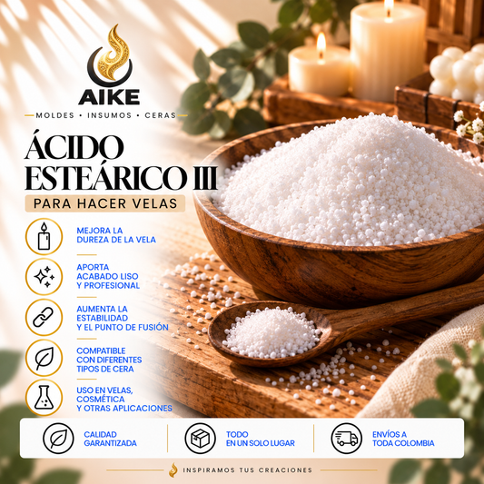 Ácido Esteárico Triple para Velas | Aditivo para Parafina