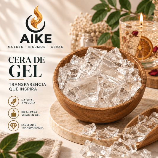Cera de Gel para Velas Transparentes y Decorativas | Alta Claridad - Aike Store