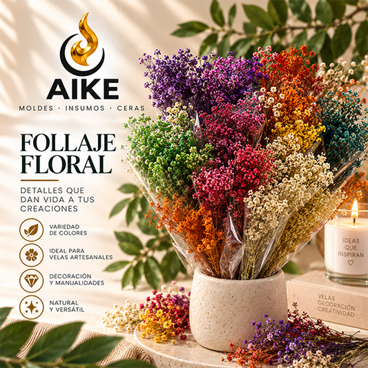 Follaje Floral Artificial Gypso para Velas y Arreglos | Gypsophila - Aike Store