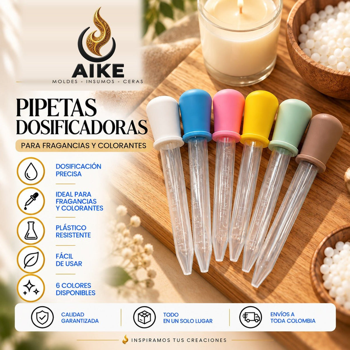 Goteros para Cera | Dosificadores de Precisión para Velas AIKE - Aike Store