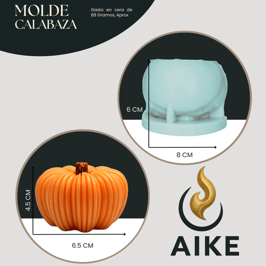 Molde de Silicona Calabaza Clásica Halloween | Molde 3D - Aike Store