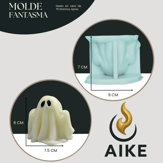 Molde de Silicona Fantasma Clásico Halloween | Molde 3D - Aike Store