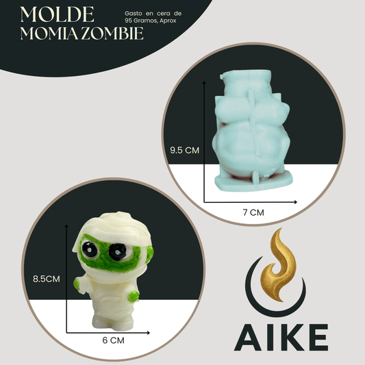 Molde de Silicona Momia Zombie Halloween | Molde 3D - Aike Store