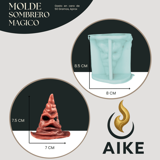 Molde de Silicona Sombrero Mágico Halloween | Molde 3D - Aike Store