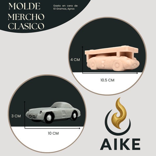 Molde Mercho Clásico para Velas Artesanales y Aromáticas | Molde de Silicona 3D Decorativo - Aike Store