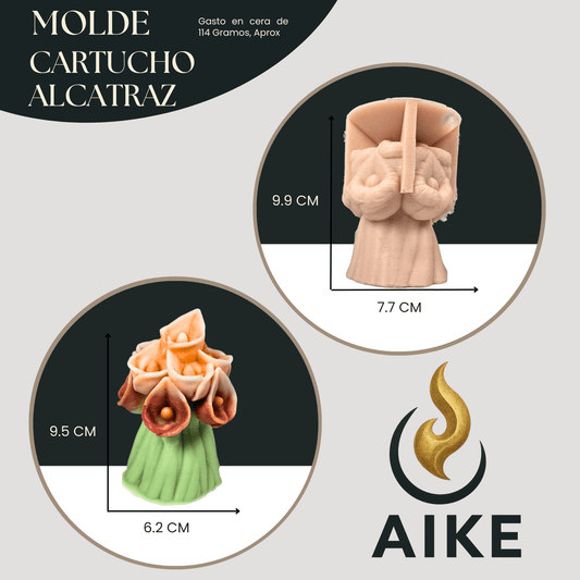 Molde Ramo de Alcatraz para Velas | Molde de Silicona Flores Elegantes 3D - Aike Store