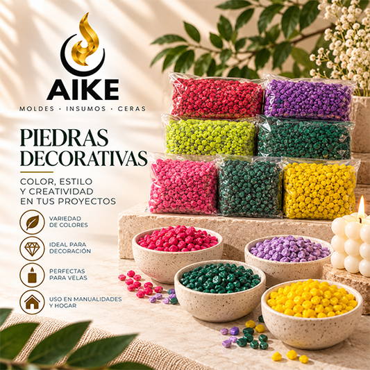 Piedras Decorativas para Velas y Manualidades | Granito de Colores - Aike Store