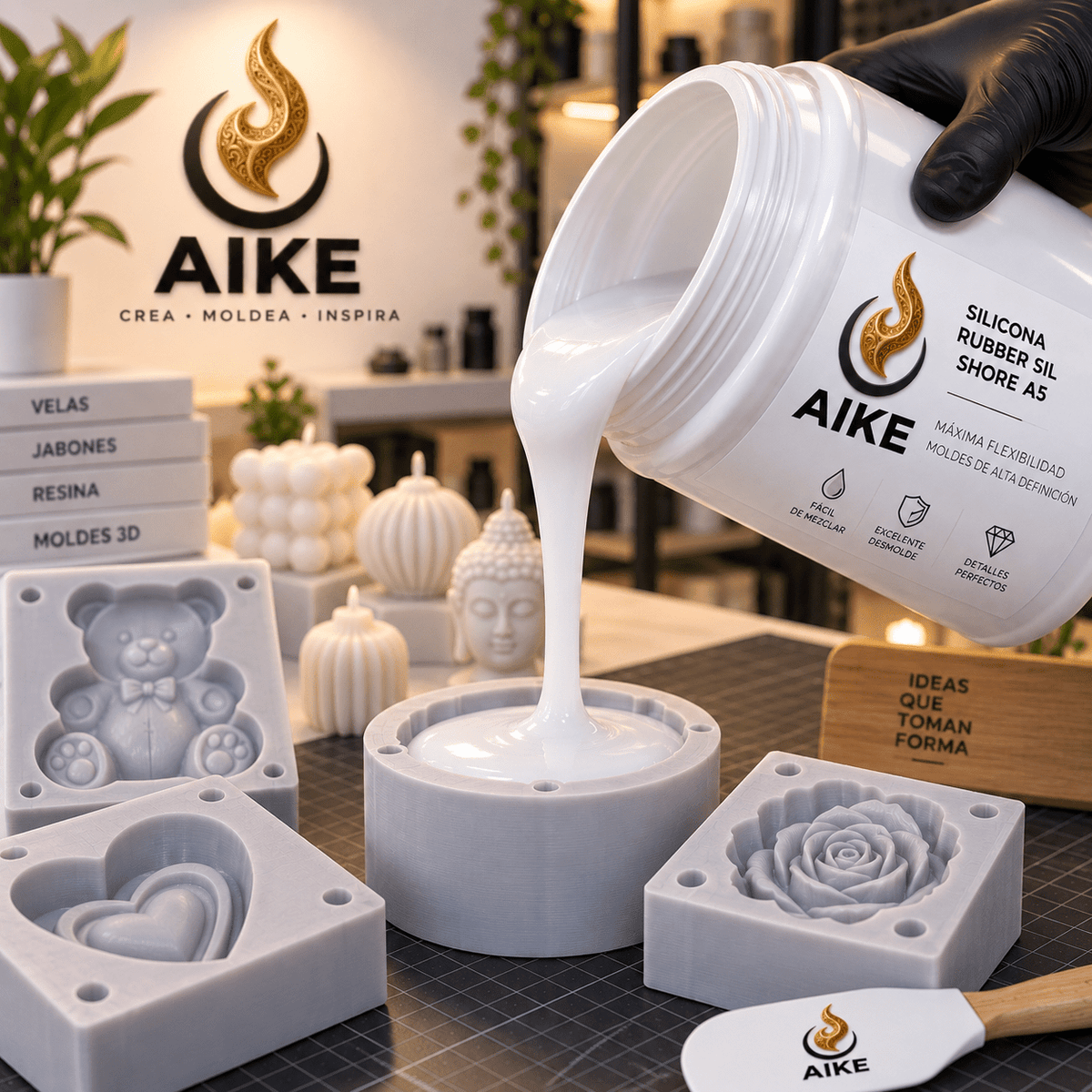 Rubbersil Silicona para Hacer Moldes | Caucho de Silicona de Alta Precisión - Aike Store